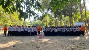 Saka Bhayangkara Seyegan Berikan Edukasi dan Praktik Pemadaman Api LPG di Perkemahan Gemilang 2026