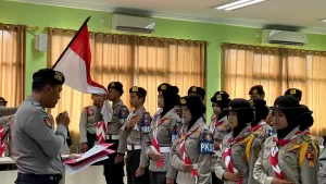 Tongkat Estafet Kepemimpinan Berlanjut dalam Pelantikan Dewan Saka Bhayangkara Seyegan PAW 2026
